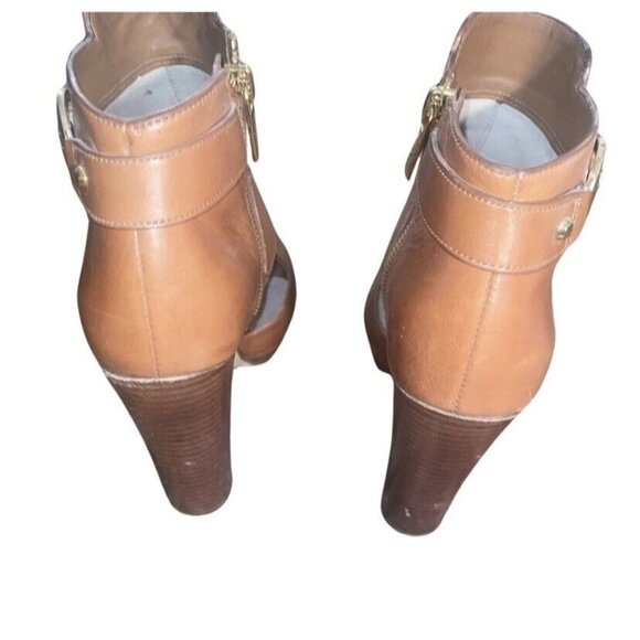 Michael by Michael Kors Wyatt Open Toe Leather Heels Size 6 - Picture 3 of 16